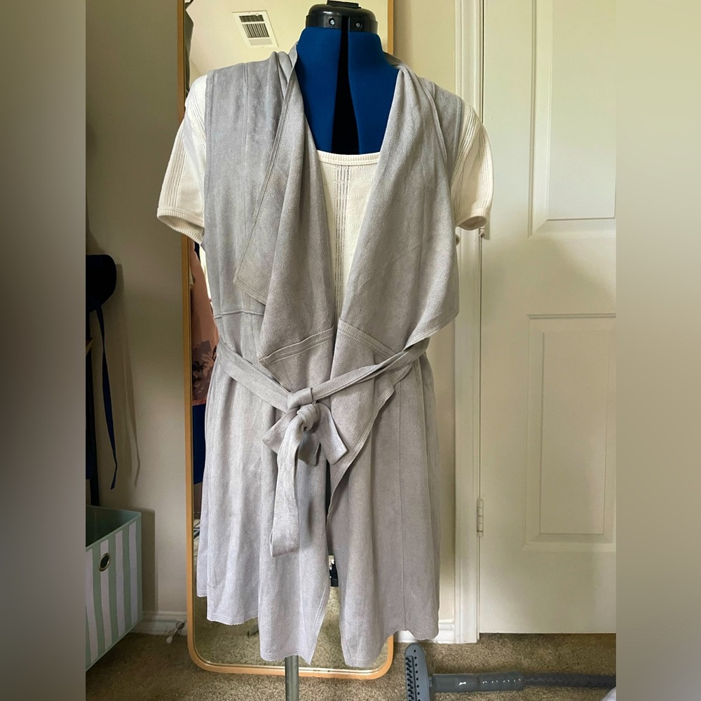 A’reve Faux suede vest